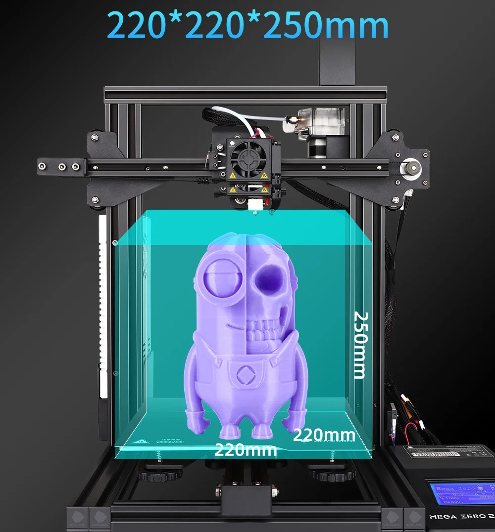 3D-принтер Anycubic Mega Zero 2 0 набор для сборки с большим размером печати сенсорный экран