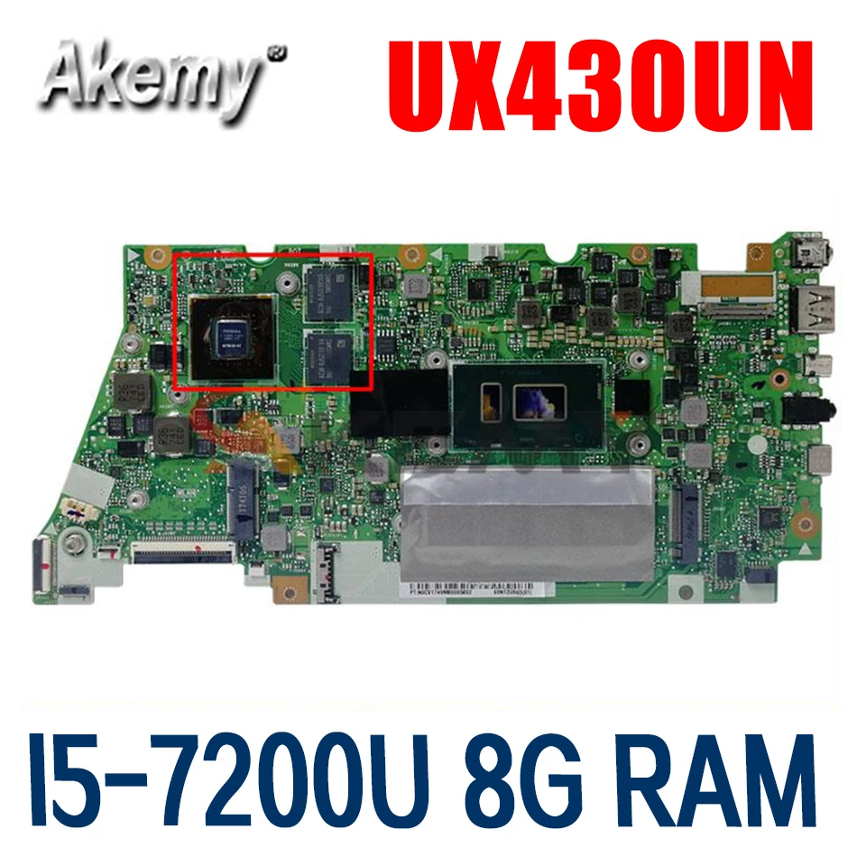 

UX430UN MB._8G/I5-7200U/AS (V2G) Laptop motherboard for ASUS ZenBook UX430UQ UX430UQK UX430UN UX430U original mainboard