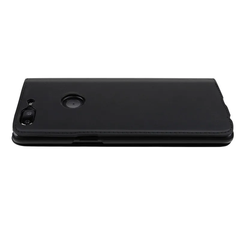 Официальный чехол-книжка для Oneplus 5T из искусственной кожи, умный кожаный чехол с слотом для карт для One Plus 5T Funda