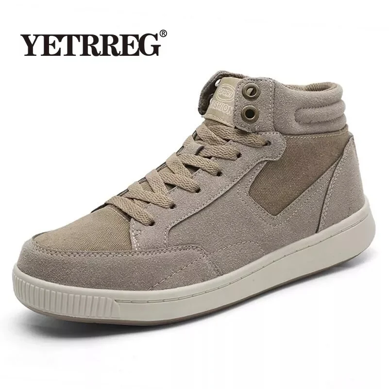 

Vancat Plus Size 38-49 Warm Winter Waterproof Men Boots Cow Suede Canvas Men's Fur Snow Boots Sneakers Boots Men's Ankle Boots