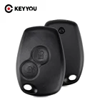 KEYYOU 2 Корпус для ключей на кнопке чехол для Renault Megane Modus Espace Лагуна Duster Logan DACIA Sandero Fluence Clio Kangoo без лезвия