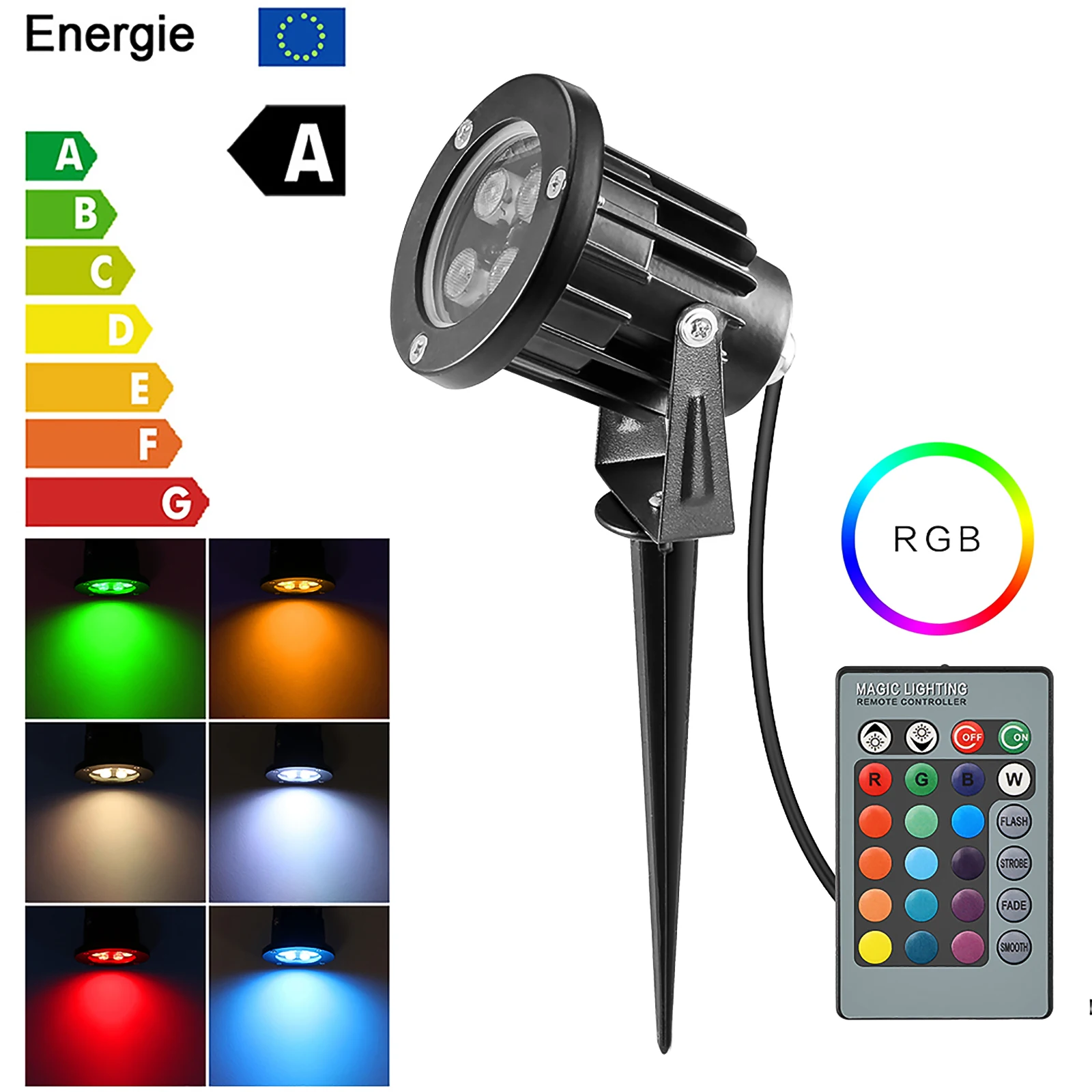 

RGB Outdoor LED Landscape Lights RGB lawn light Remote Controllable light LED Decorative Spotlight Lamp Outdoor String Lights
