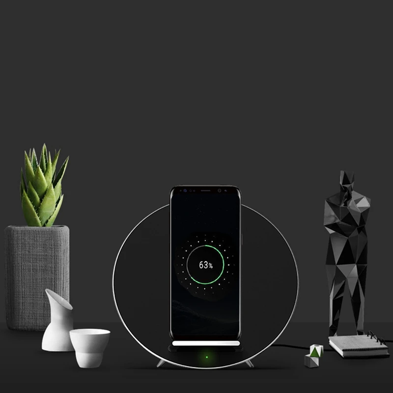 Металлическое Беспроводное зарядное устройство Bluetooth динамик стерео звук