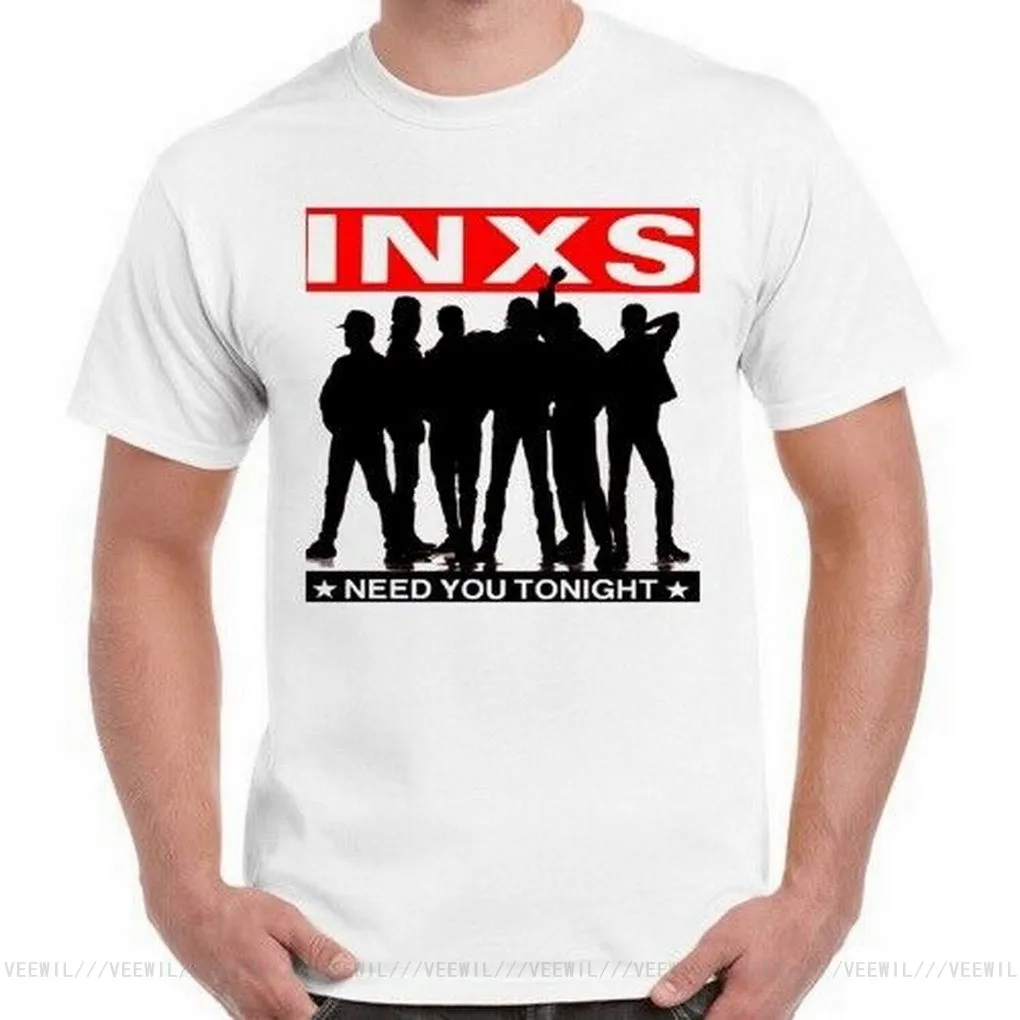Футболка Inxs с надписью «Need You Today», топы в ретро стиле с изображением Майкла хученского, рок, Свободный Топ размера 393