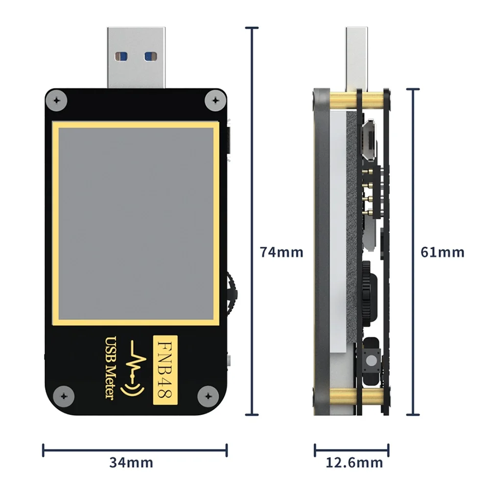 FNB48 PD триггер вольтметр амперметр тестер USB er QC4 + PD3.0 2 0 PPS протокол быстрой зарядки