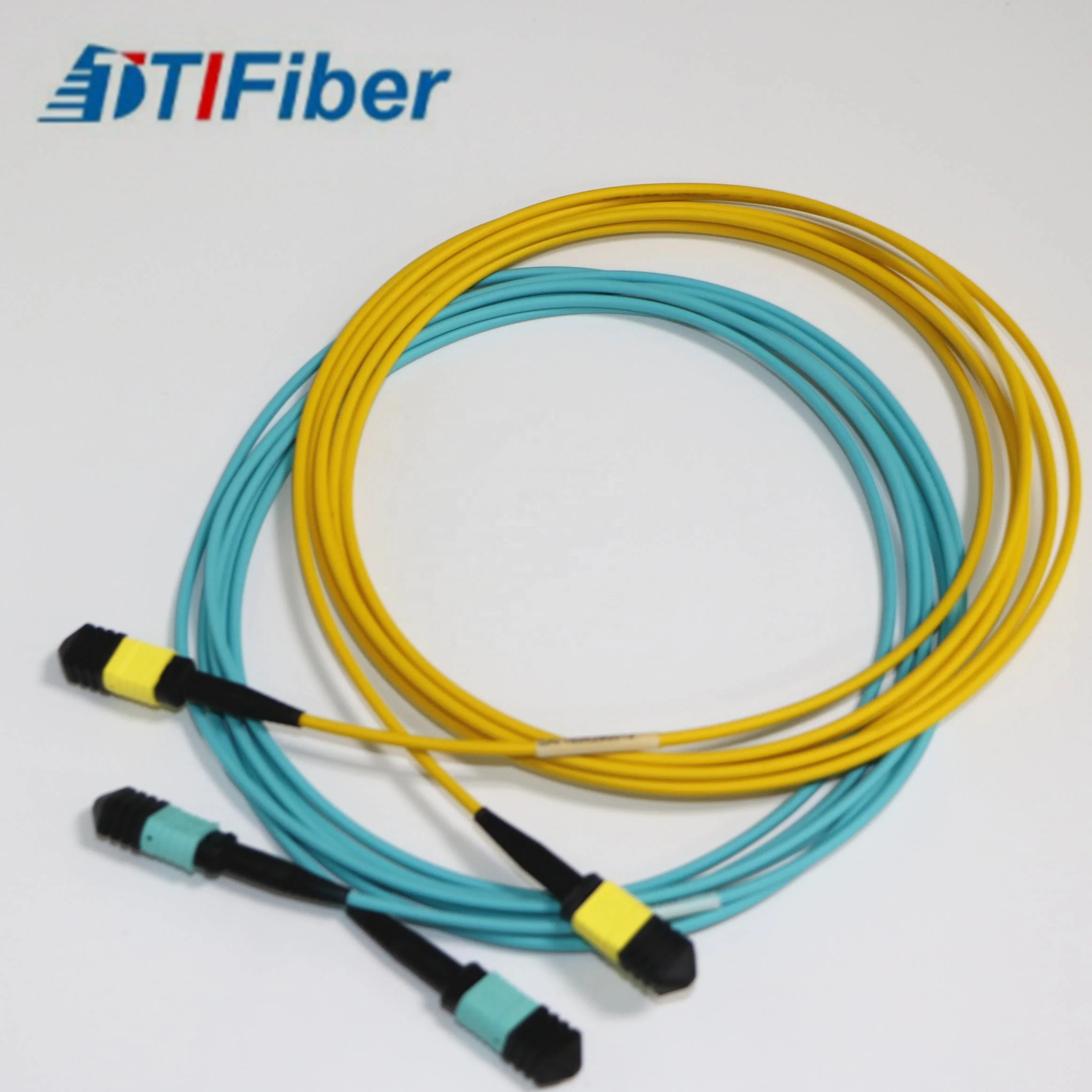 

High quality 12 core MPO- MPO patch cords om3 fibre optic MPO cable