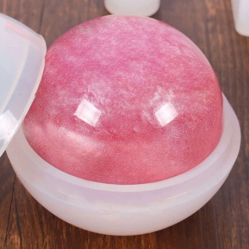 

Crystal Epoxy Resin Mold 3D Spherical Cylinder Pendant Casting Silicone Mould A2UA