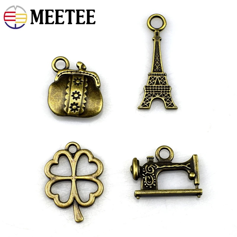10 шт. Meetee античная бронза мультфильм молния головы сплава кулон повесить DIY молния съемник ручной работы для одежды Запчасти Аксессуары G6-2