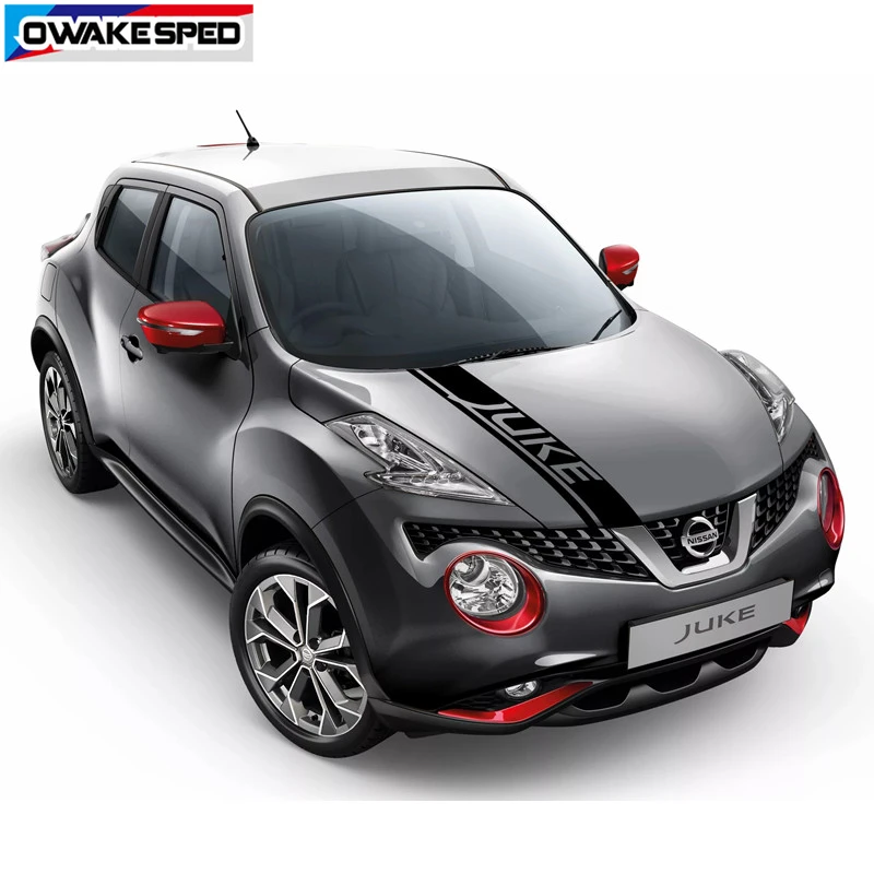 Автомобильный капот гоночные полосы для Nissan JUKE NISMO Sport Styling Авто Крышка двигателя капот Декор наклейки внешние виниловые наклейки