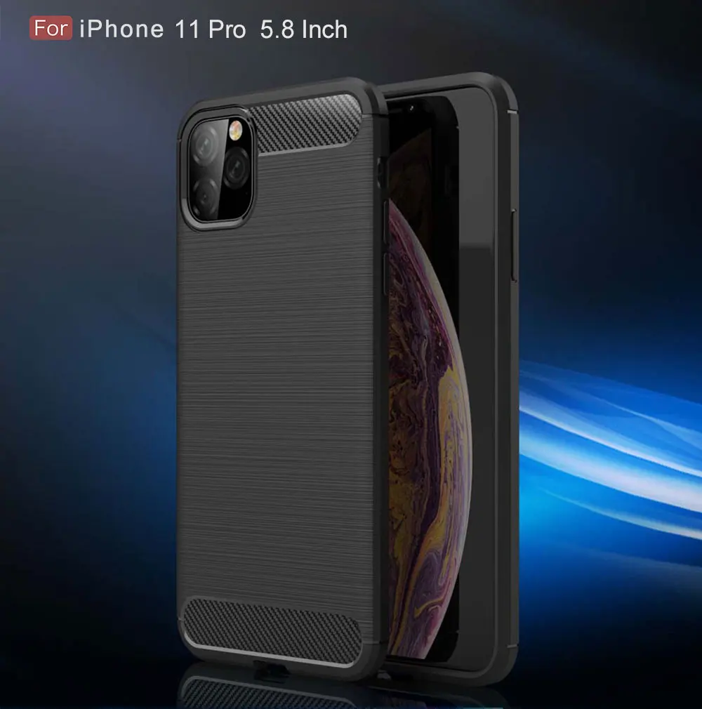 Мягкий чехол для iPhone 11, чехол для iPhone 11 Pro, чехол, роскошный бампер для iPhone 11 Pro MAX, чехол, мягкий силиконовый чехол из ТПУ