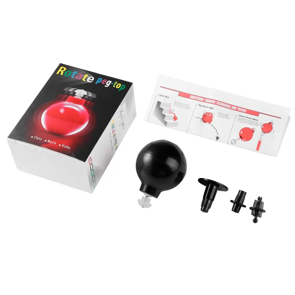 

OCDAY Fidget peg-top Hand Spinner Spherical Gyro Tip Gyro Tumbler Desktop Decompression Toys Turn 3-5 Minutes Finger Spinner Toy
