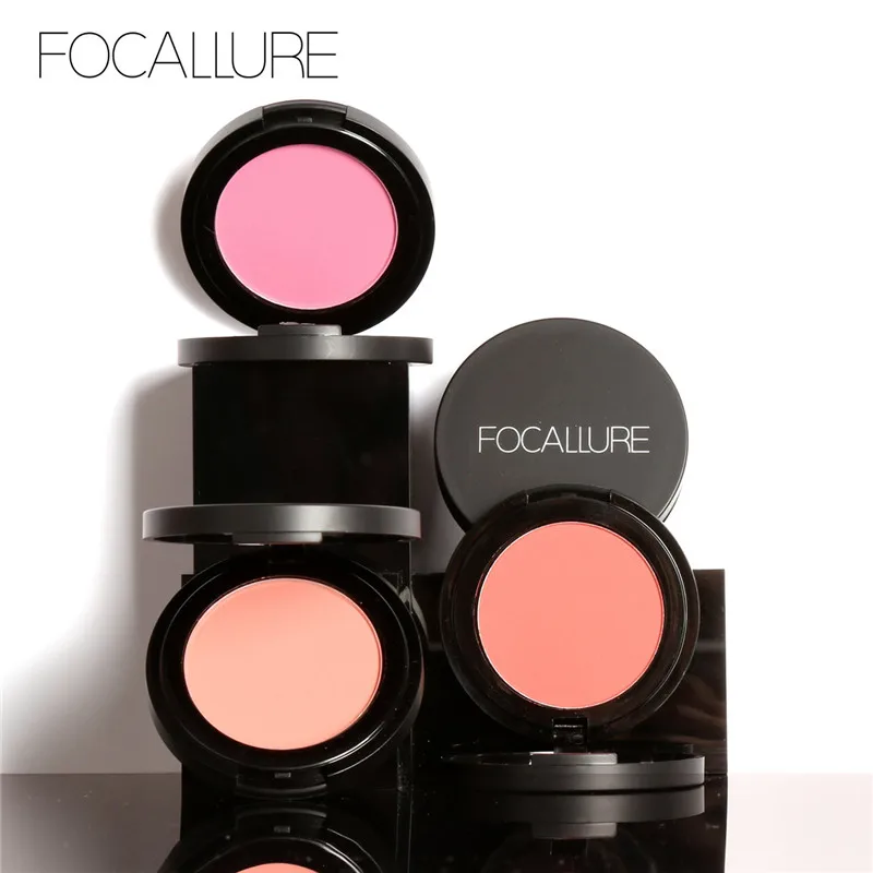 

FOCALLURE 11 Colors Face Mineral Pigment Blusher Powder Brozer Cosmestics Professional Palette Blush Contour Shadow