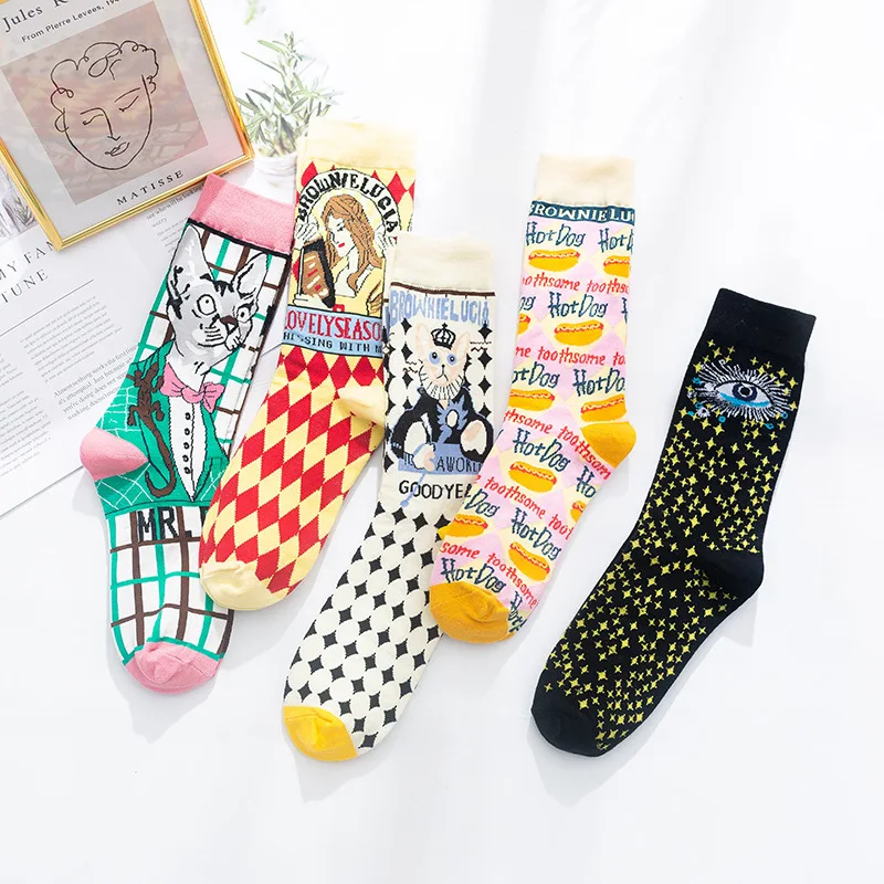 

Spring Autumn New Japanese Harajuku Cute Socks Women Korean Kawaii Woman Socks Cotton Pink EUR35-42