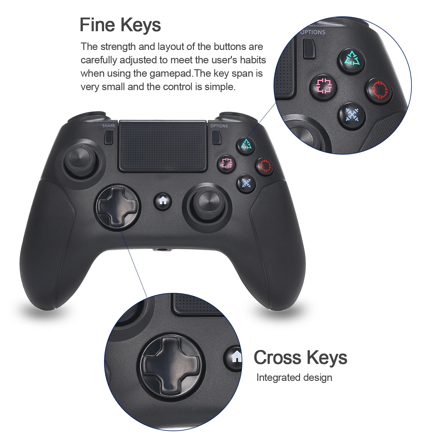 Игровой контроллер геймпад пульт дистанционного управления совместимый с PS4