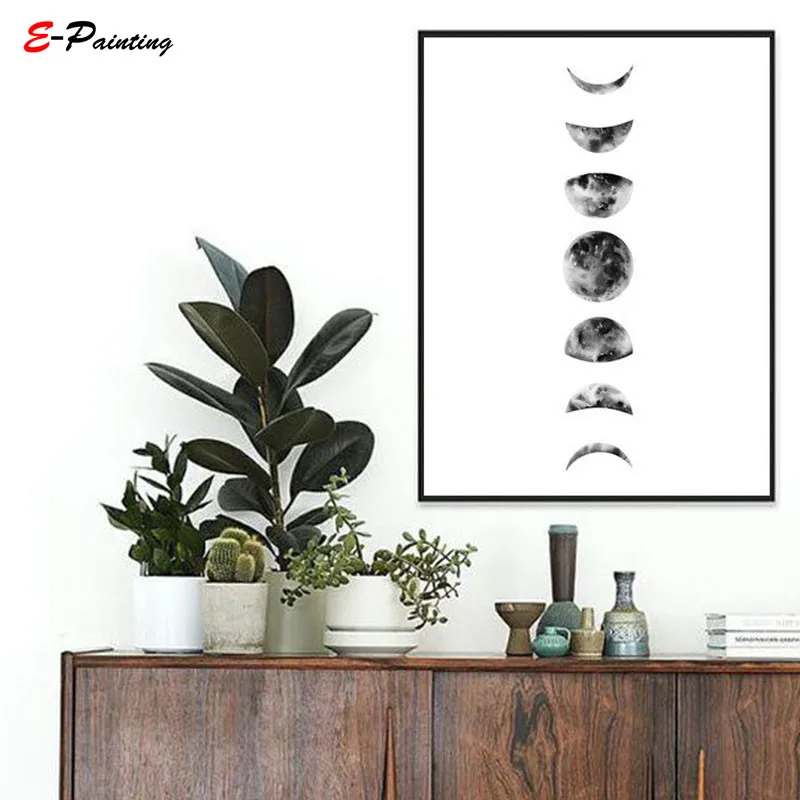 Современная Настенная живопись черно-белый холст с принтом архитектурная