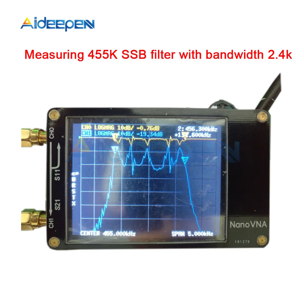 Векторный сетевой анализатор NanoVNA антенный коротких волн HF VHF UHF 50 кгц 240 МГц