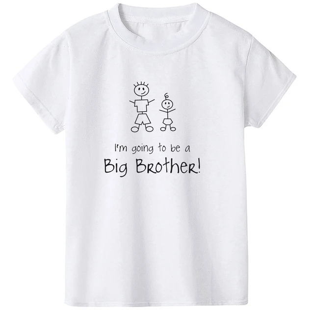 I'll a Big Brother/летние детские Топы повседневные блузки с короткими рукавами для мальчиков, футболка летние футболки, одежда, модная футболка