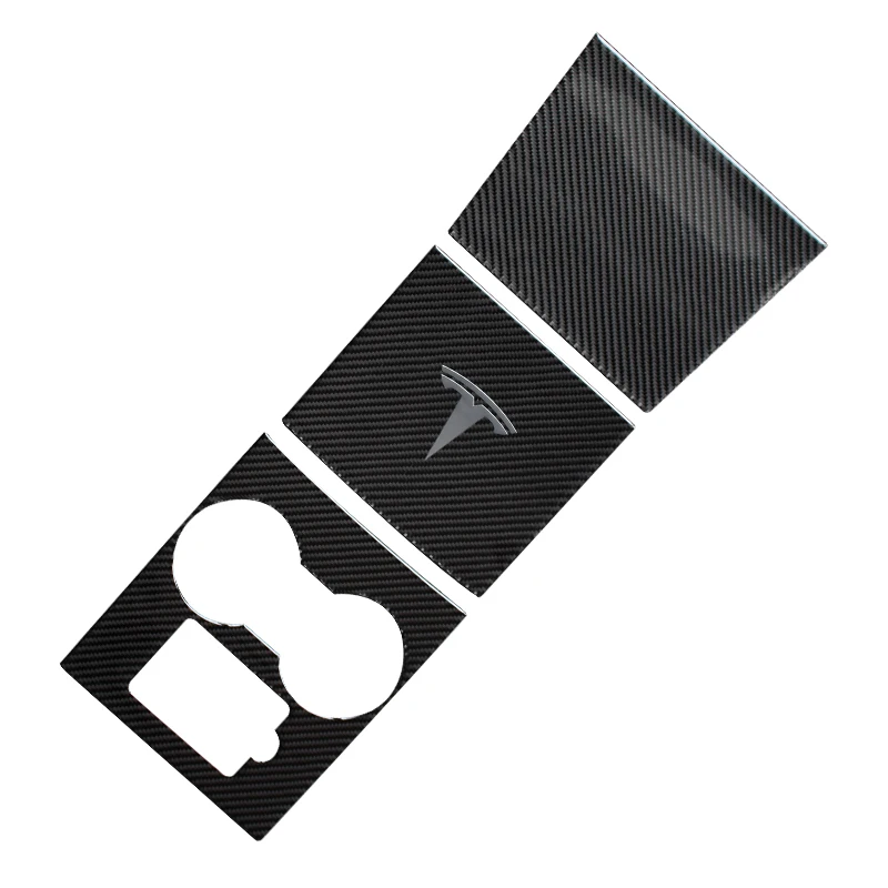 Heenvn Model Y 3 Car Center Console Centrale Wrap For Tesla Model3 Carbon Fiber Sticker Three White Accessories 2020 | Автомобили и