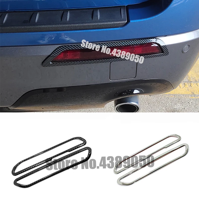 

Для Ford Explorer 2020 2021 аксессуары ABS хром/углеродного волокна лампа заднего противотуманного фонаря крышка Накладка стайлинга автомобилей 2 шт.