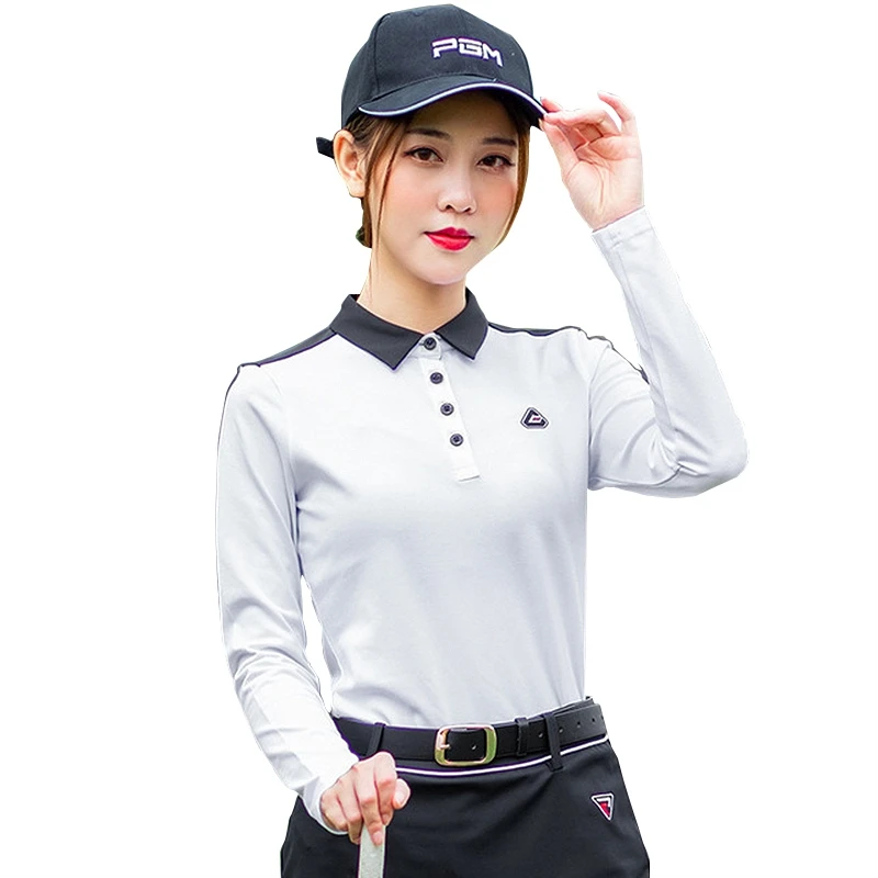 2020 женская рубашка для гольфа с длинным рукавом спортивная дышащая одежда бега