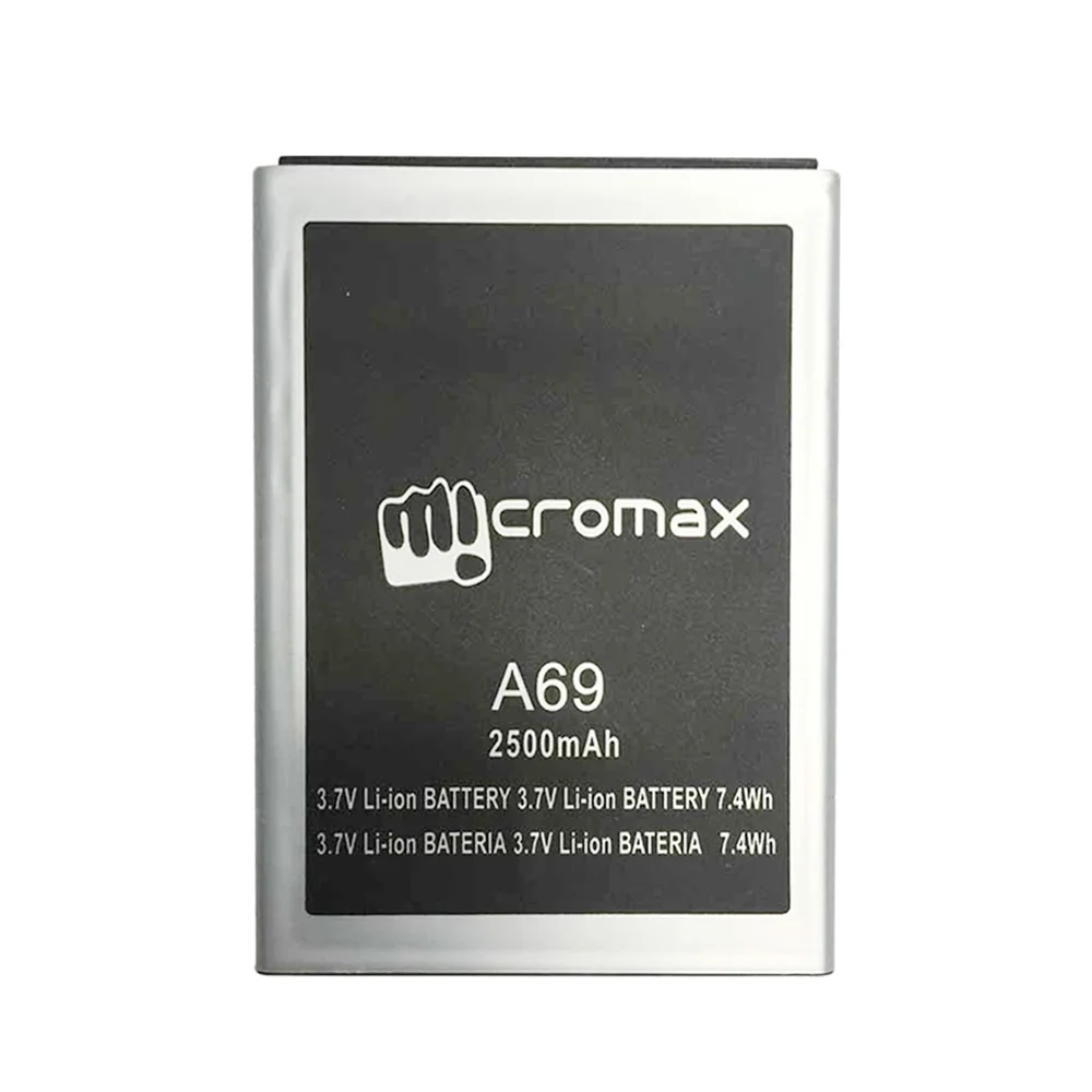 New A69 A 69 7.4Wh Replacement Phone Battery for Micromax Bolt Li-ion Mobile | Batteries