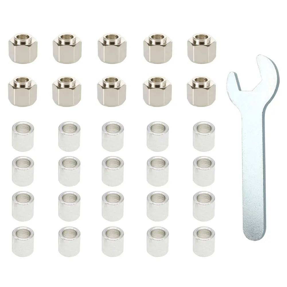 

Hexagonal Eccentric Column Round Column Bore 5mm Height 8mm V Aluminium Profile Nut Wheel 3D Printer Parts With Wrench 30PCS