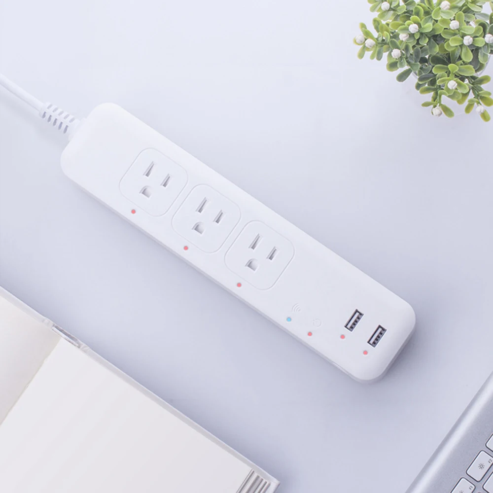 WiFi Smart Power Strip 3 Way электрическая розетка США удлинительные розетки двойной USB