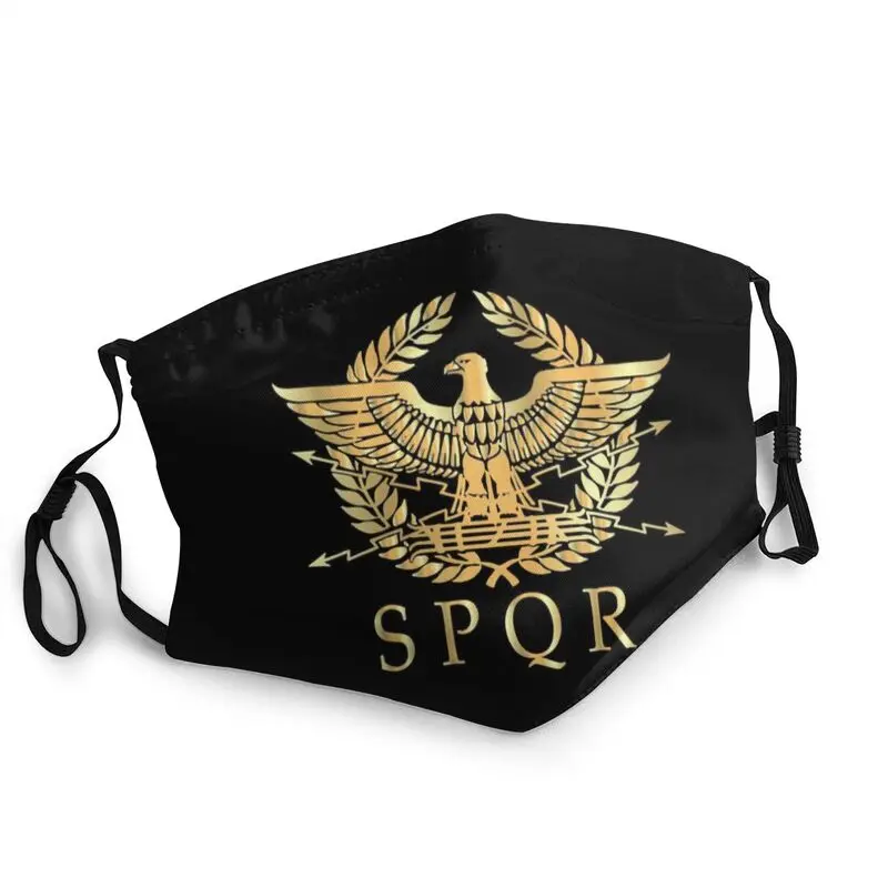 Винтажная маска эмблема византийского орла золотого цвета многоразовая Мужская