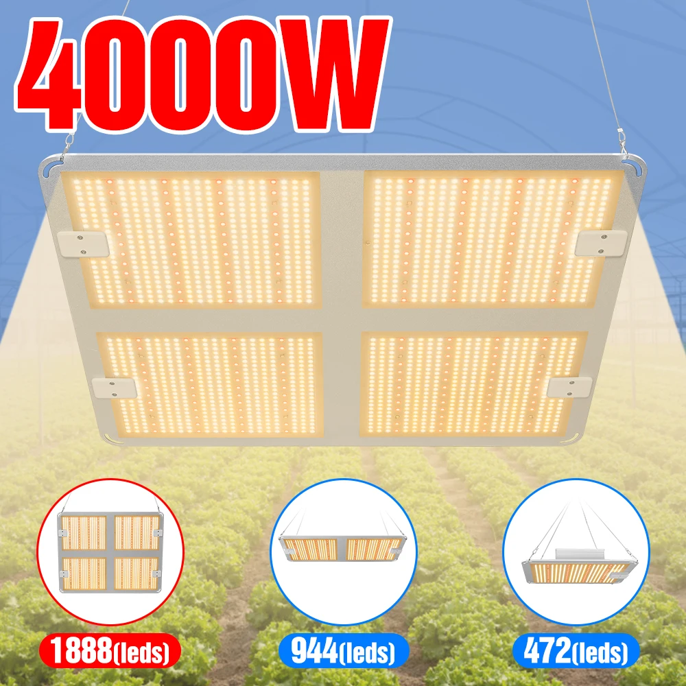 

LED Plant Grow Lamp 220V Full Spectrum Growing Light Bulb 1000W 2000W 3000W Fitolampy Greenhouse Hydroponic Growth Box Lighting