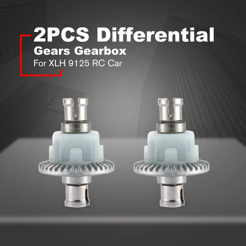 

2PCS XLH 9125 Metal Gears Gearbox Set 25-zj06 Spare Parts Differential Gears Gearbox Bearing Spare parts Transmission Front