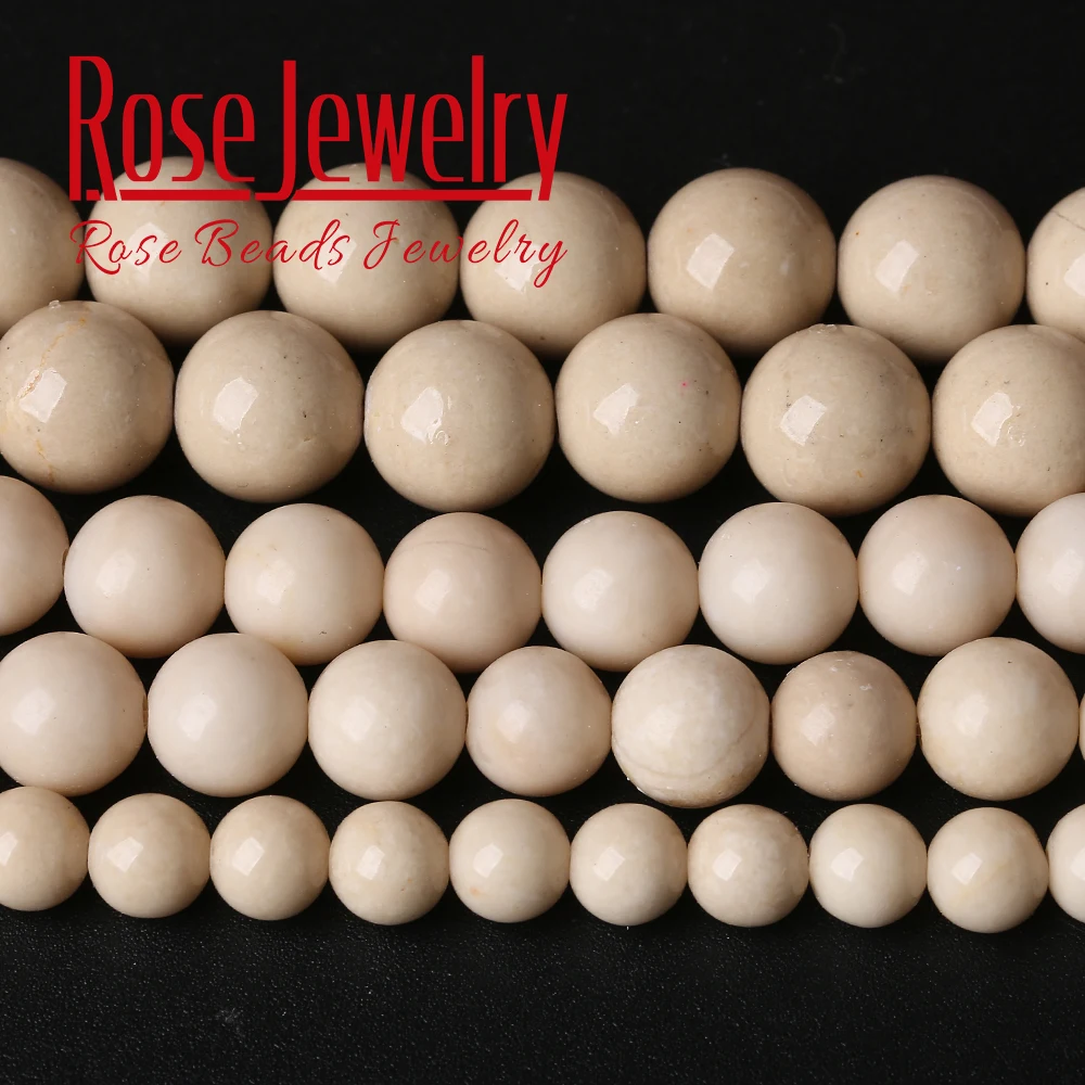 Оптовая продажа натуральные древние ископаемые камни рисовые белые круглые