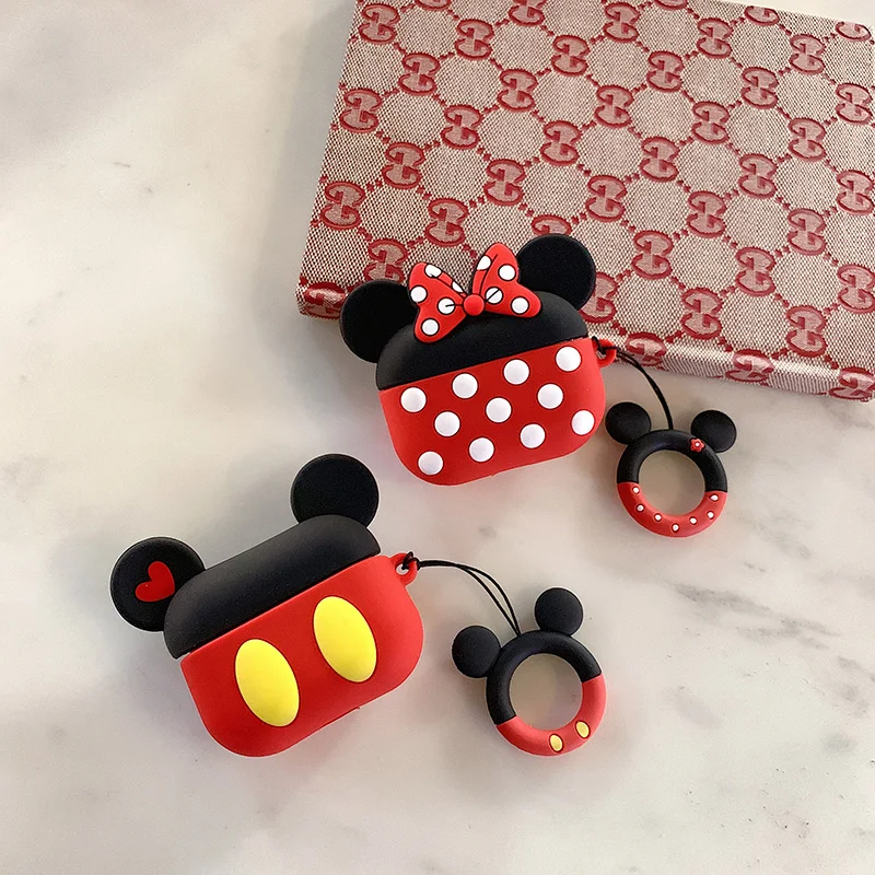

Mickey Cases For Airpods Pro Case 3D Cartoon Wireless Earphone Skin Accessories Cover For Apple Airpods 2 Air Pods Charging Box