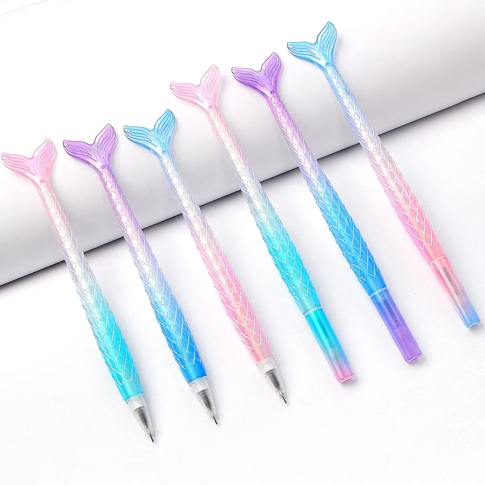 1 шт. кавайные градиентные гелевые ручки милые русалки Новинка нейтральные для