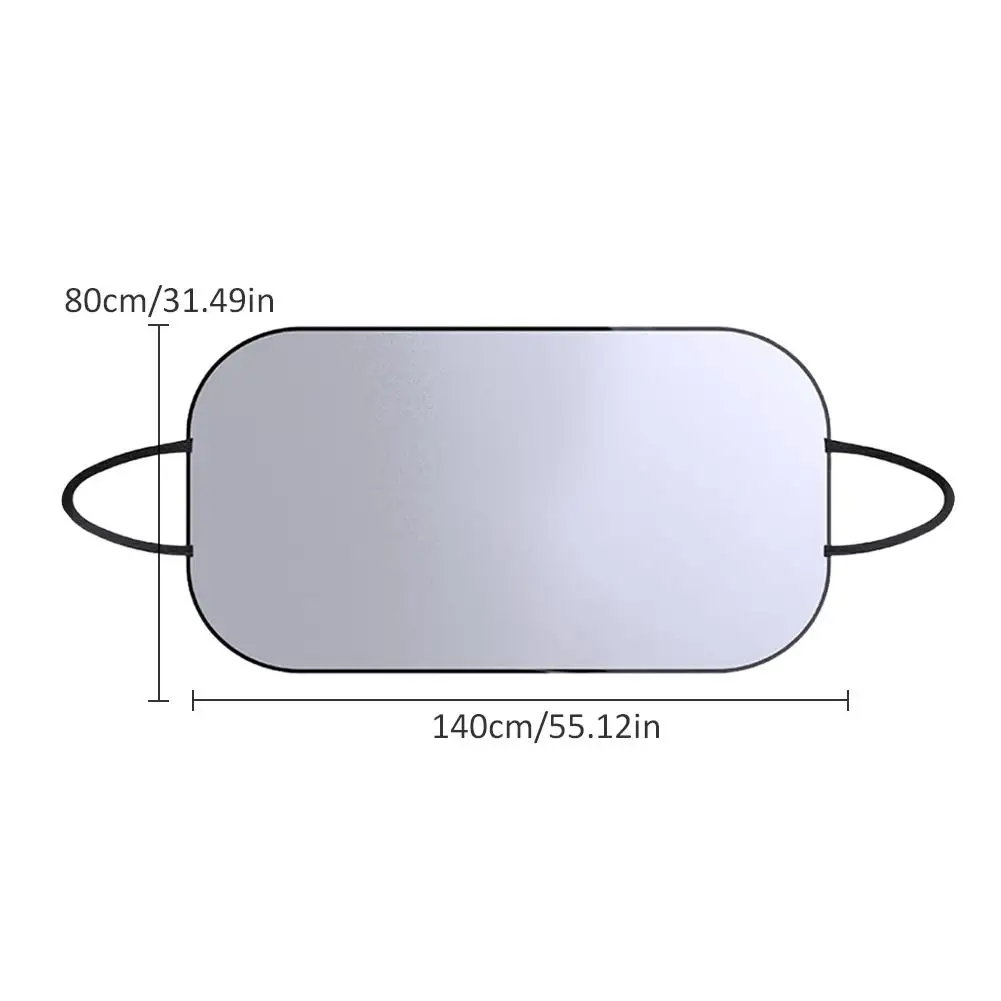 

Car Sunshades Summer Car Front Sun Protection Aluminum Foil Insulated Anti-UV Cover Protector Windshield Hanging Style Shade