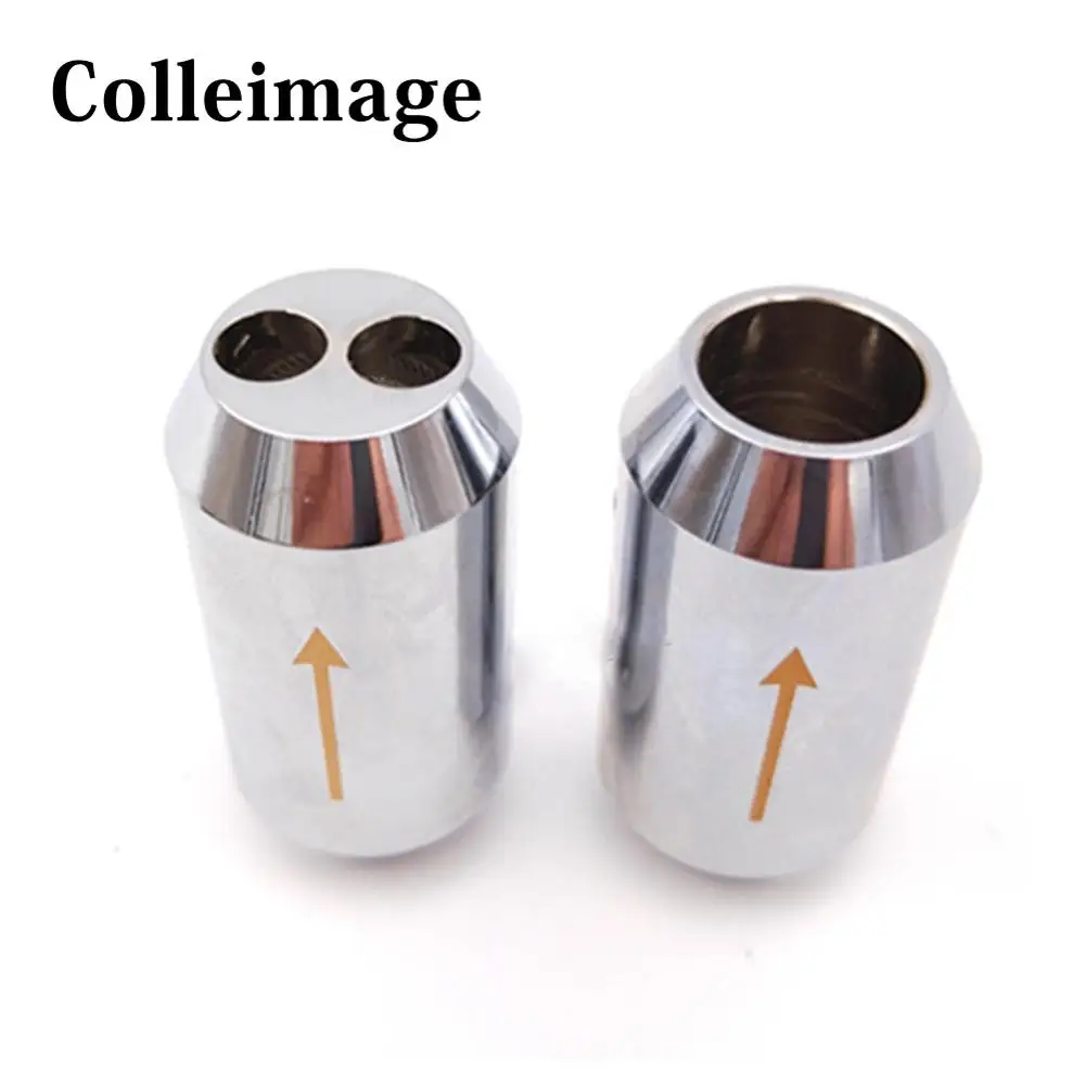 

Colleimage Hifi 2PCS Aluminum Alloy Speaker Banana Plug Cable Wire Splitter Y Pant Boot Speaker Line Splitter Sleeve