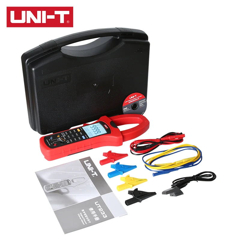 Цифровой зажим UNI-T UT231/UT233 Power True RMS 9999 слов двойной дисплей ЖК-экран функция