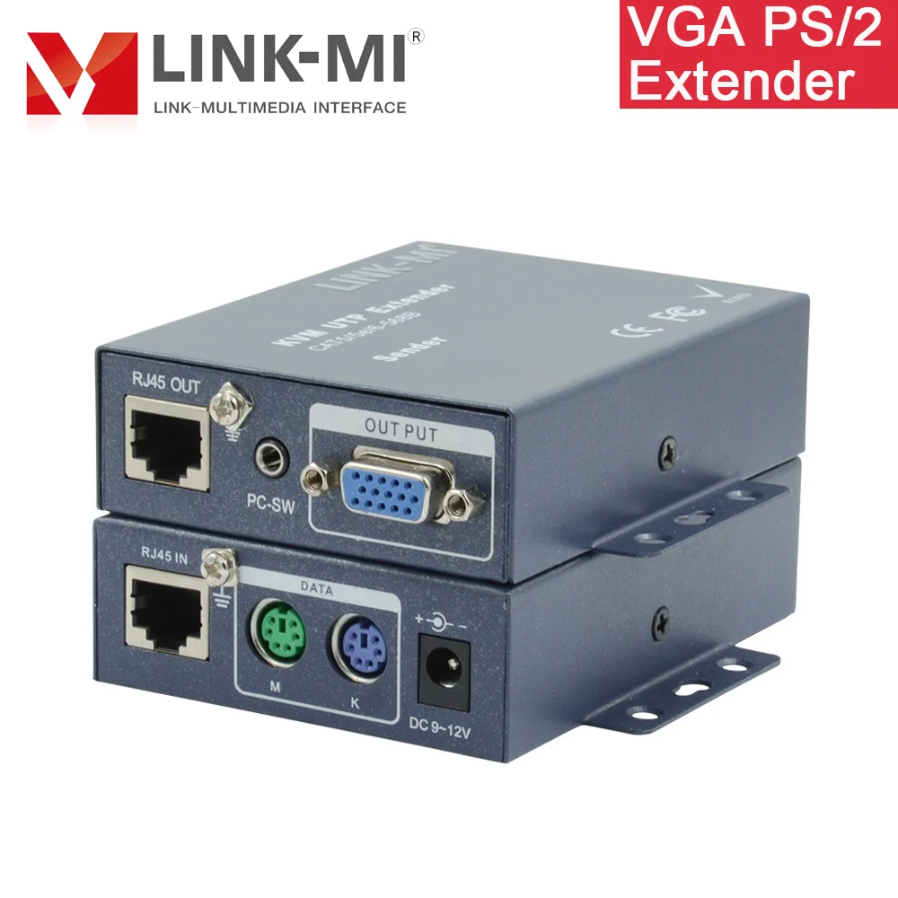 LINK MI 100 300m VGA P/S 2 квм удлинитель Поддержка мыши Клавиатура сторонний разветвитель