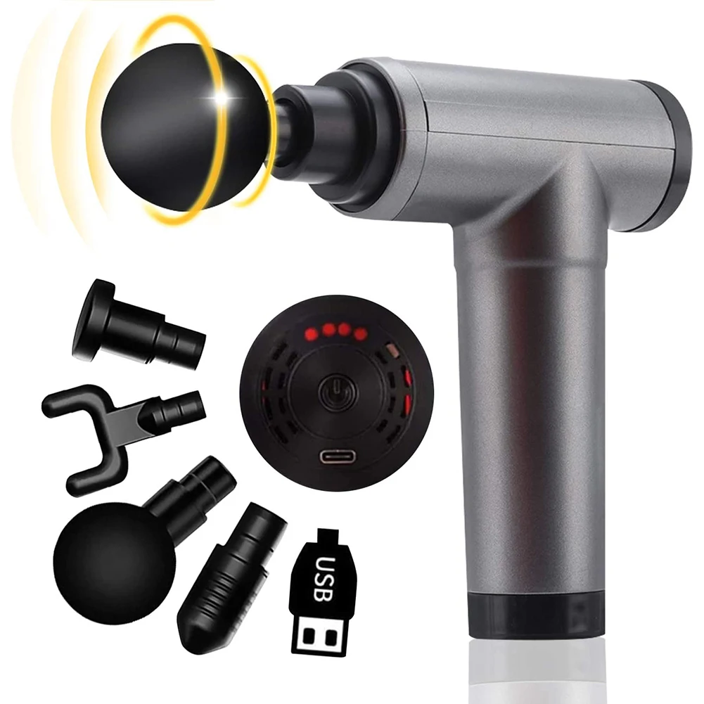 

Household Fascia Gun Portable Electric Muscle Relaxer Relieve Fatigue Mute Deep Massage Body Relaxation Equipment