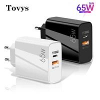 65w gan charger quick charge 3 0 usb charger type c pd fast charge phone chargers adapter for iphone 13 12 11 samsung huawei