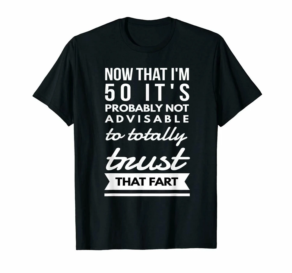 Black Funny Farting 1969 50Th Birthday Gag Gift T Shirt Saying 100% Cotton New Trends Tee | Мужская одежда