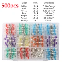 50050pcs 7color solder seal wire connectors self solder heat shrink butt connector for marine automotive boat truck wire joint