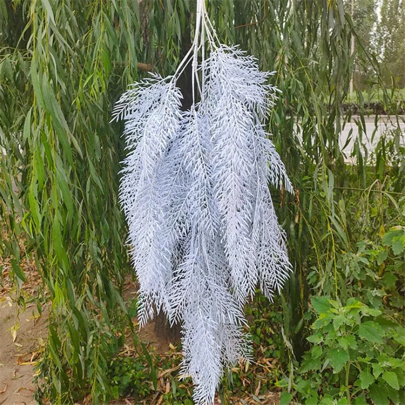 

Fake Misty Flower Chlorophytum (3 stems/piece) 43.3" Length Simulation Rime Grass for Wedding Home Decorative Artificial Plants