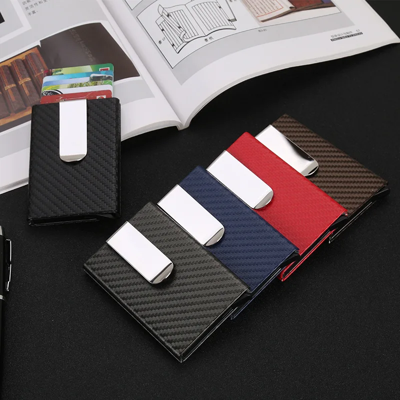 Тонкий металлический держатель для кредитных карт новая мода RFID анти главный