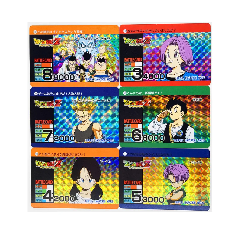 

54pcs/set Dragon Ball Z GT Barcode Super Saiyan Heroes Battle Card Ultra Instinct Goku Vegeta Game Collection Cards