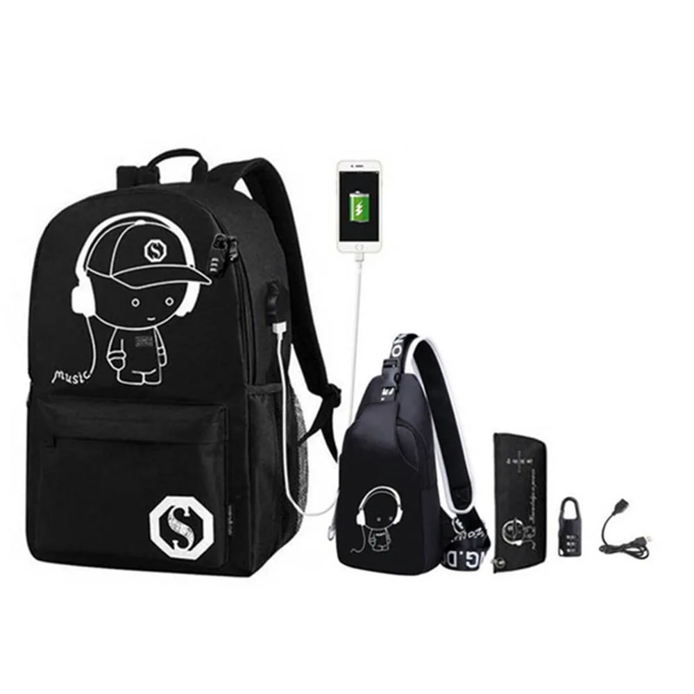 

Luminous oxford school bags for teenage boys large backpack for teenagers bagpack high school backpack student casual travel bag