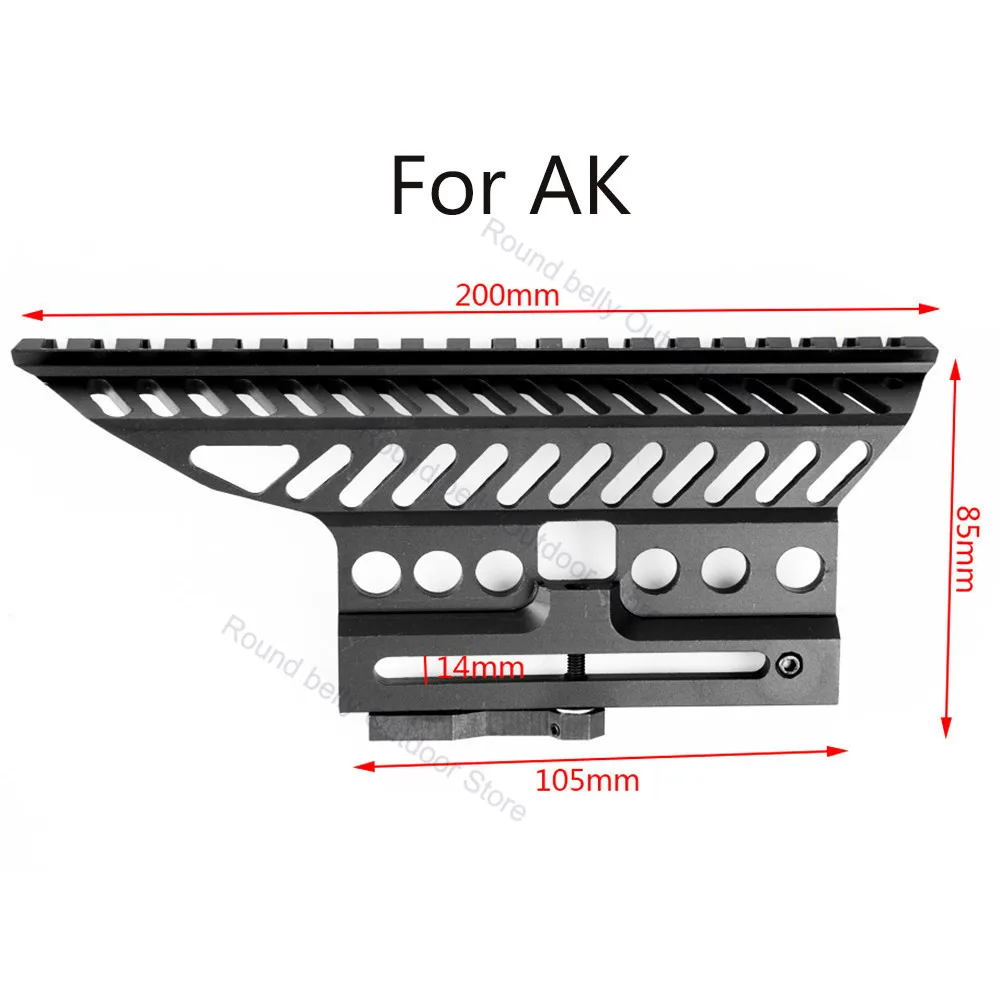 

ak AK47 74 47 B-13 CNC Aluminium 20mm M47 qd Side Rail Red Dot Scope Mount Base Picatinny Cerakote Hunting