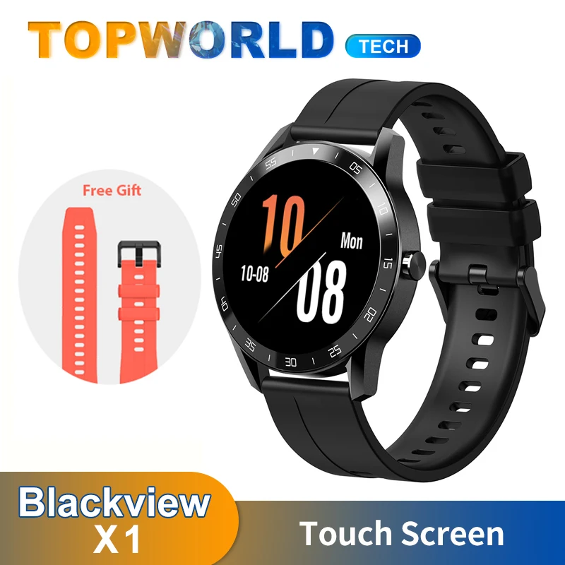 Смарт-часы Blackview X1 с сенсорным экраном 1 3 дюйма и пульсометром 260 мАч | Электроника