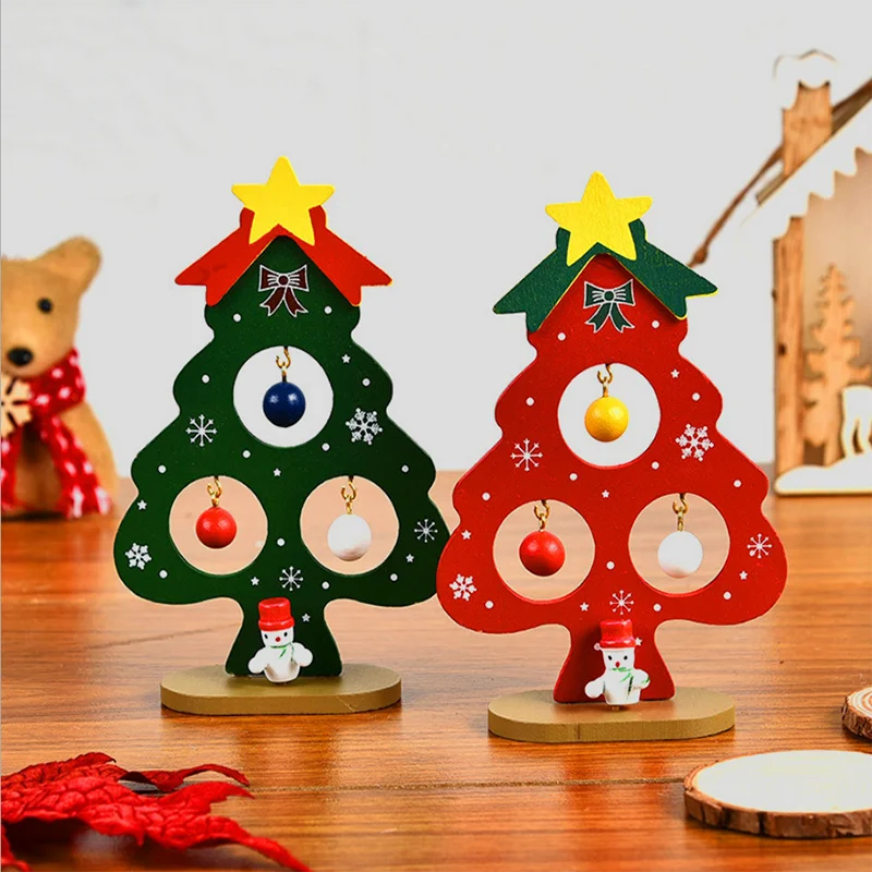 1 шт. креативные деревянные Рождественские елки снеговика Ремесло