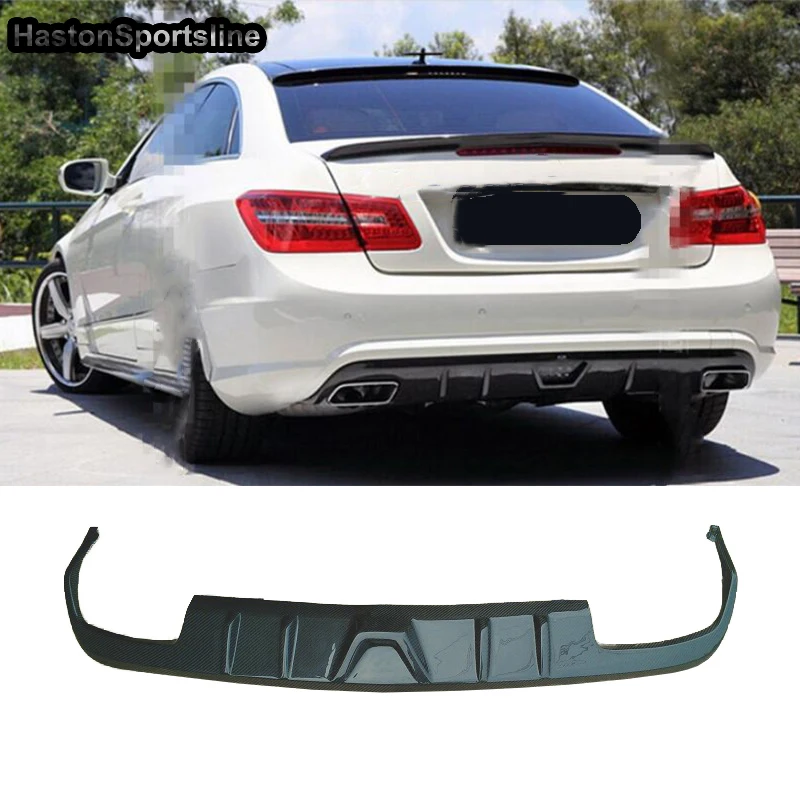 

DTM style W207 C207 Carbon Fiber Rear bumper diffuser lip spoiler For Mercedes Benz W207 for AMG Bumper 2010~2015