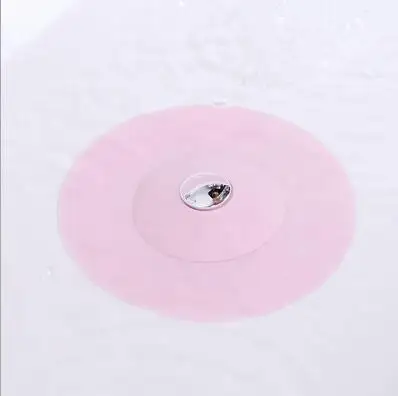 Pink 1 шт. резиновый уплотнитель ситечко для раковины фильтр затычка для раковины трап для слива волос Ловца пробка для ванной кухни бассейна Пробка - Цвет: Pink